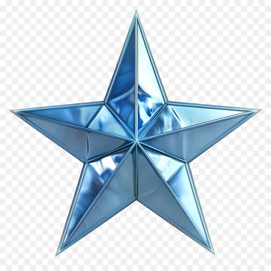 étoile Bleue，Surface Réfléchissante PNG