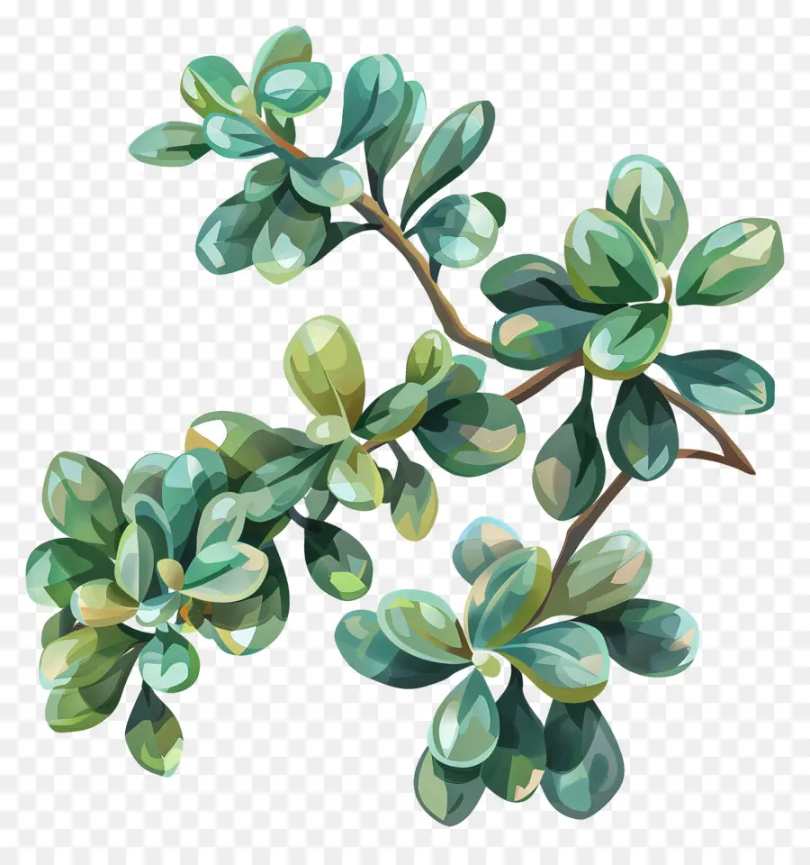 Plante De Jade Ripple，Plante Succulente PNG