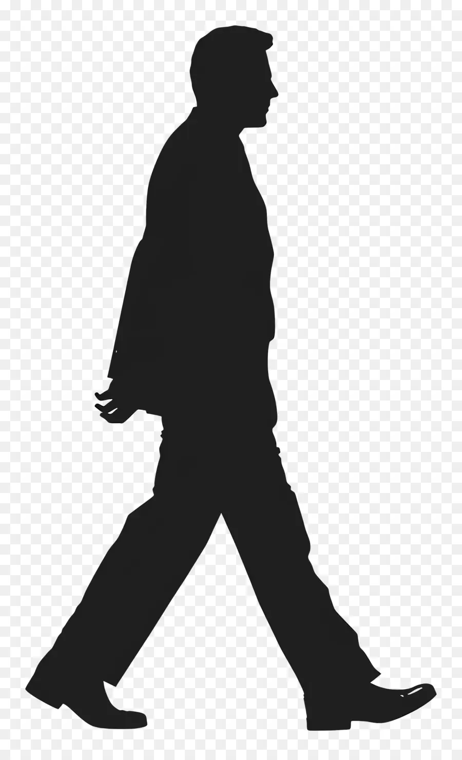 Walking Man Silhouette，L'homme D'affaires PNG