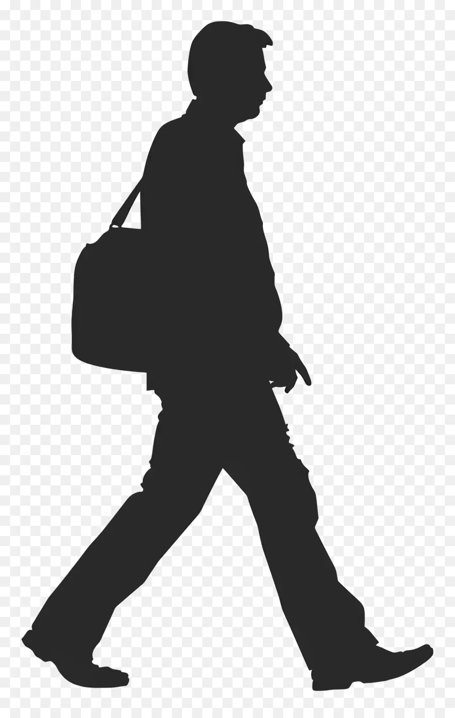 Walking Man Silhouette，L'homme PNG