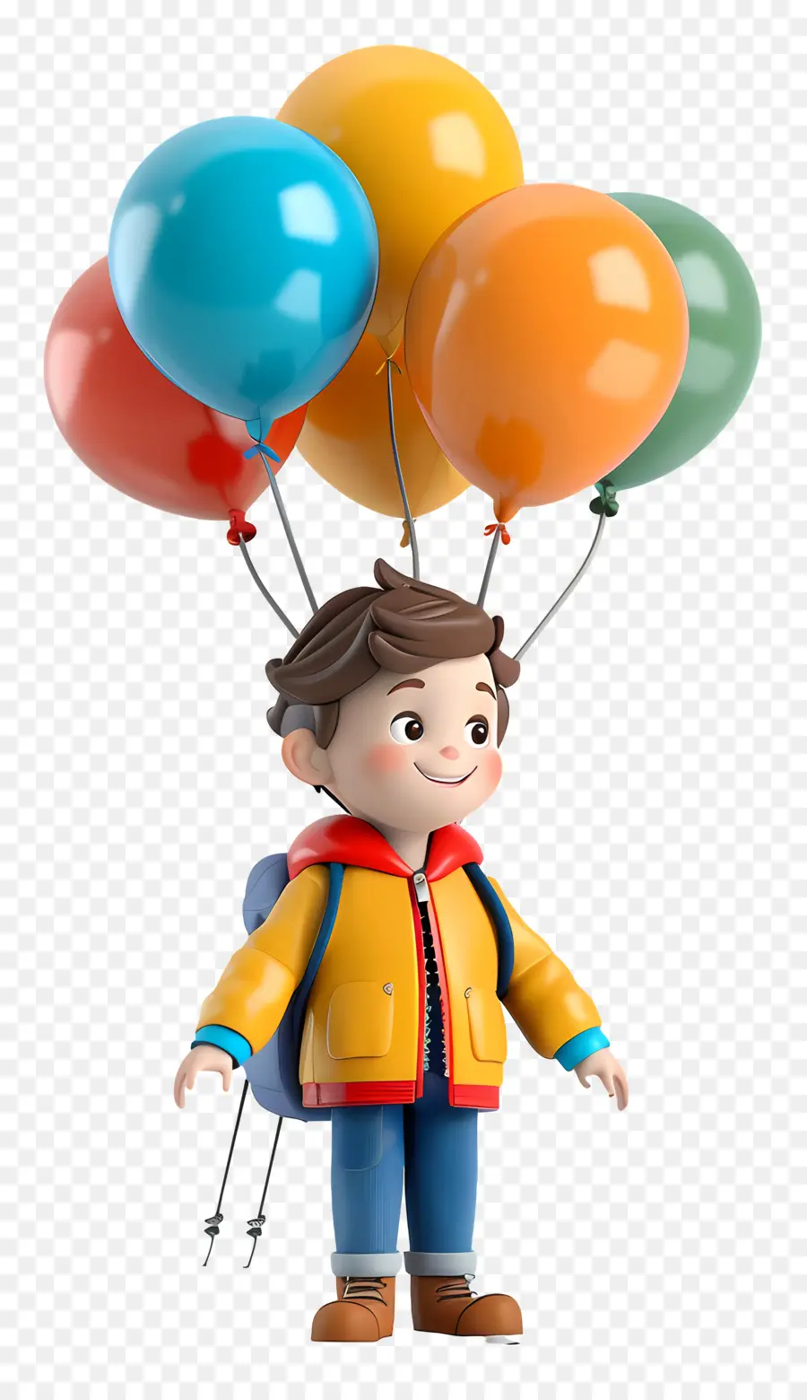 Garçon Ballon，Garçon Avec Des Ballons PNG