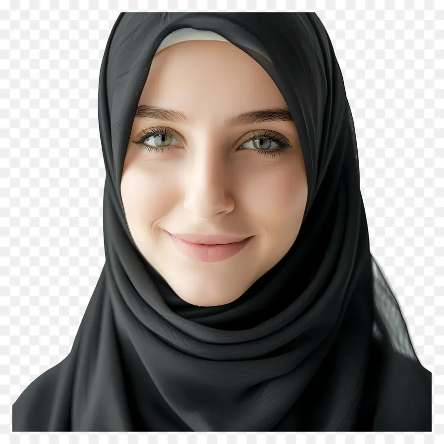 Hijab Noir，Musulman De La Mode PNG