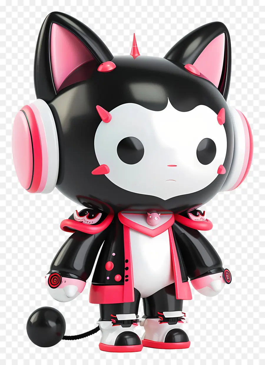 Figurine Kuromi，Chat Robot PNG