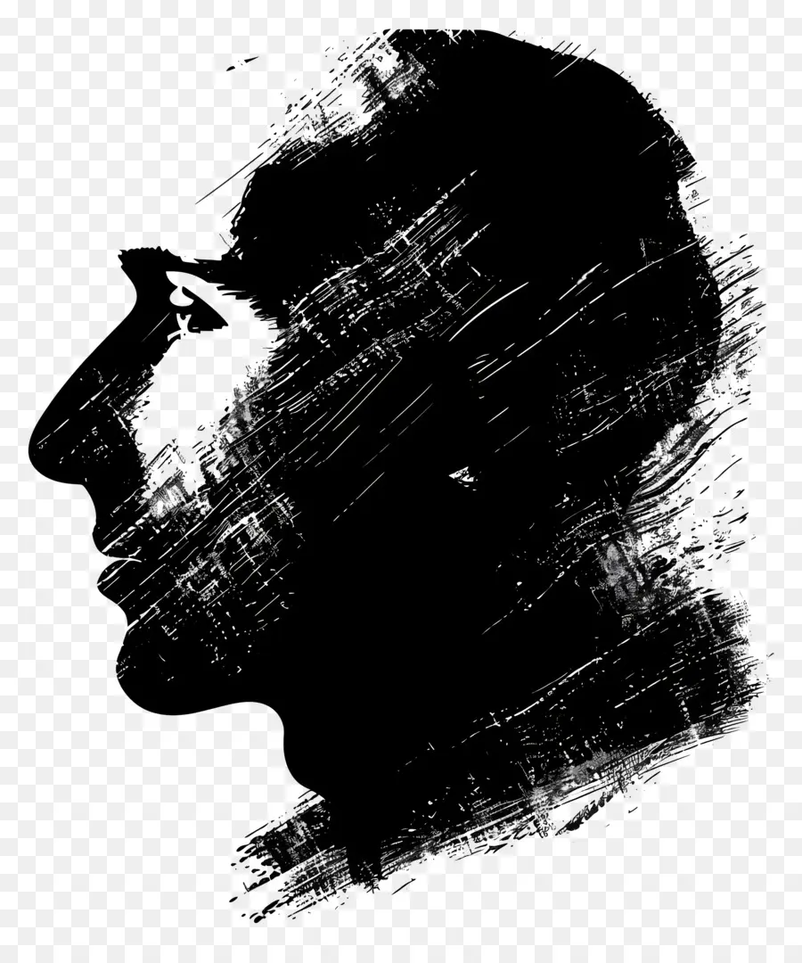 Face Man Silhouette，Paysage Urbain PNG
