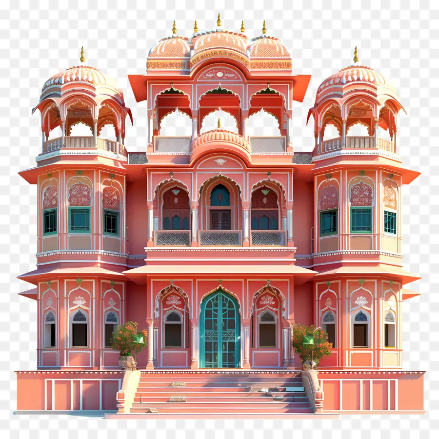 Palais De Jaipur，Conceptions Ornées PNG