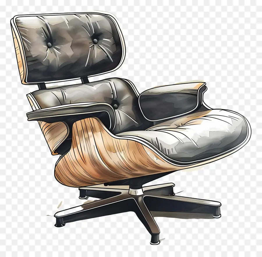 Chaise Lounge Eames，Chaise Inclinable PNG