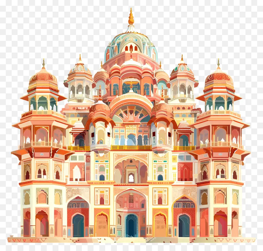 Palais De Jaipur，Grande Architecture PNG