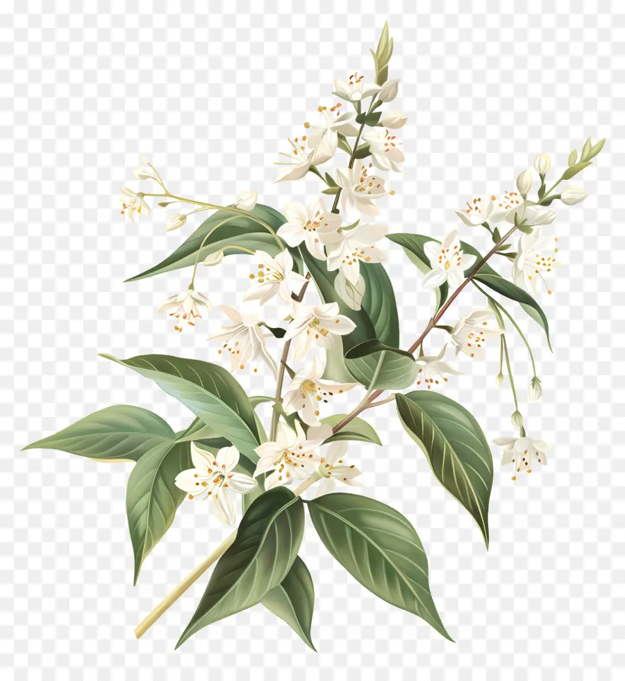Deutzia Gracilis，Fleur De Jasmin Blanc PNG