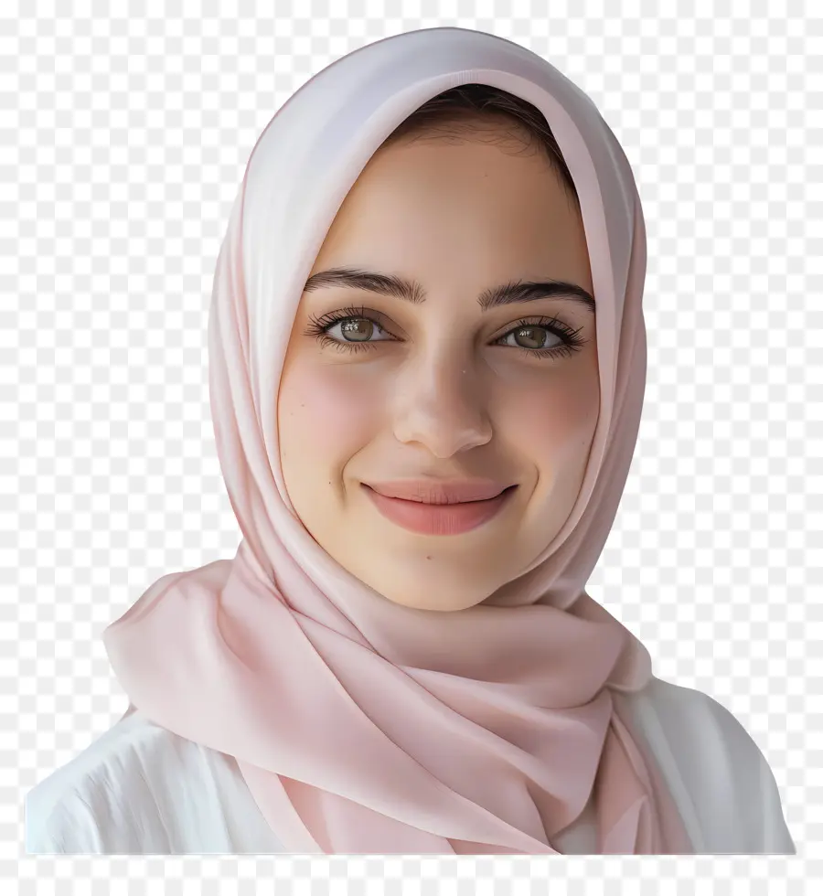 Hijab Aux Pastels，Femme Musulmane PNG