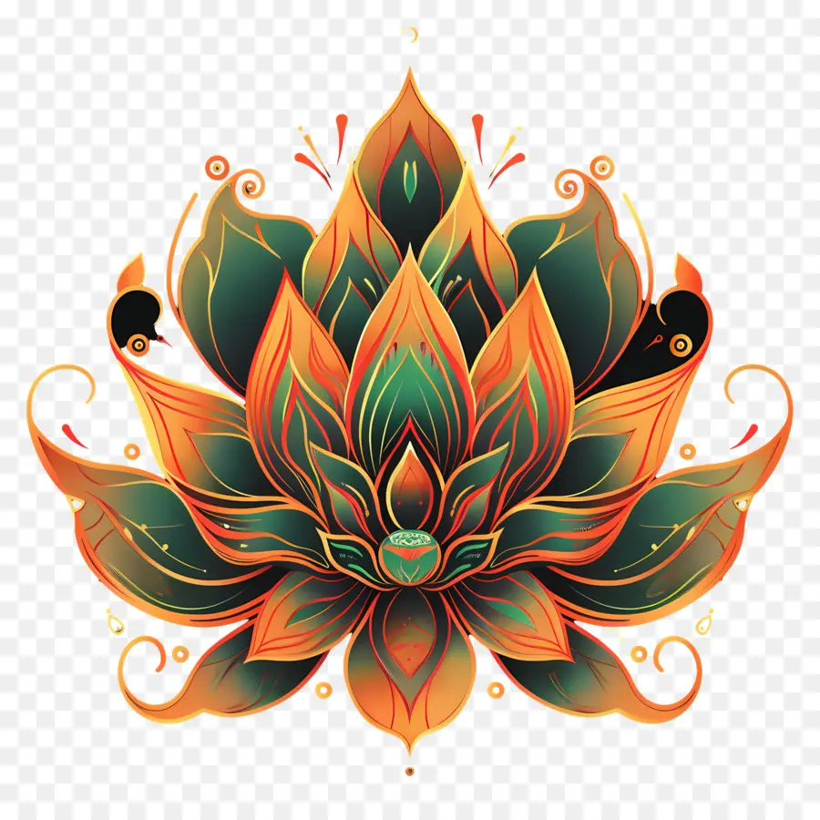 L'art En Ligne，Fleur De Lotus PNG