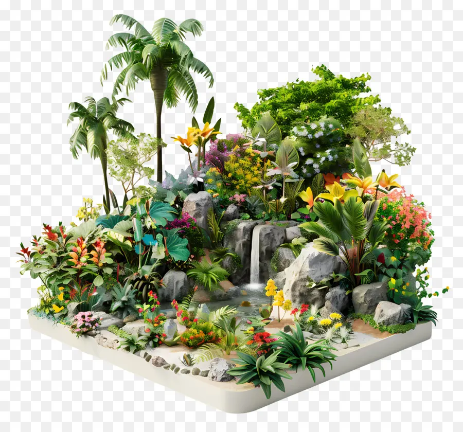 Jardin Botanique，Jardin Tropical PNG