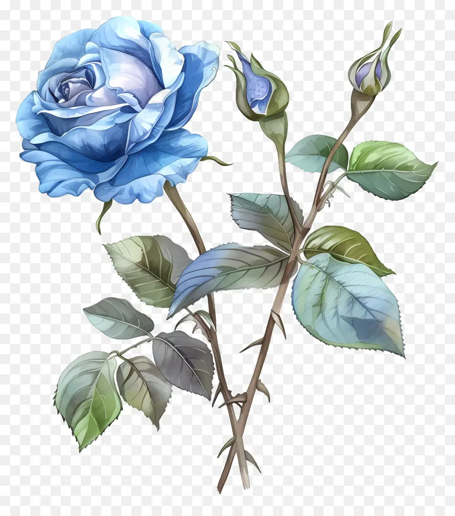 Rose Bleue，Fleur PNG