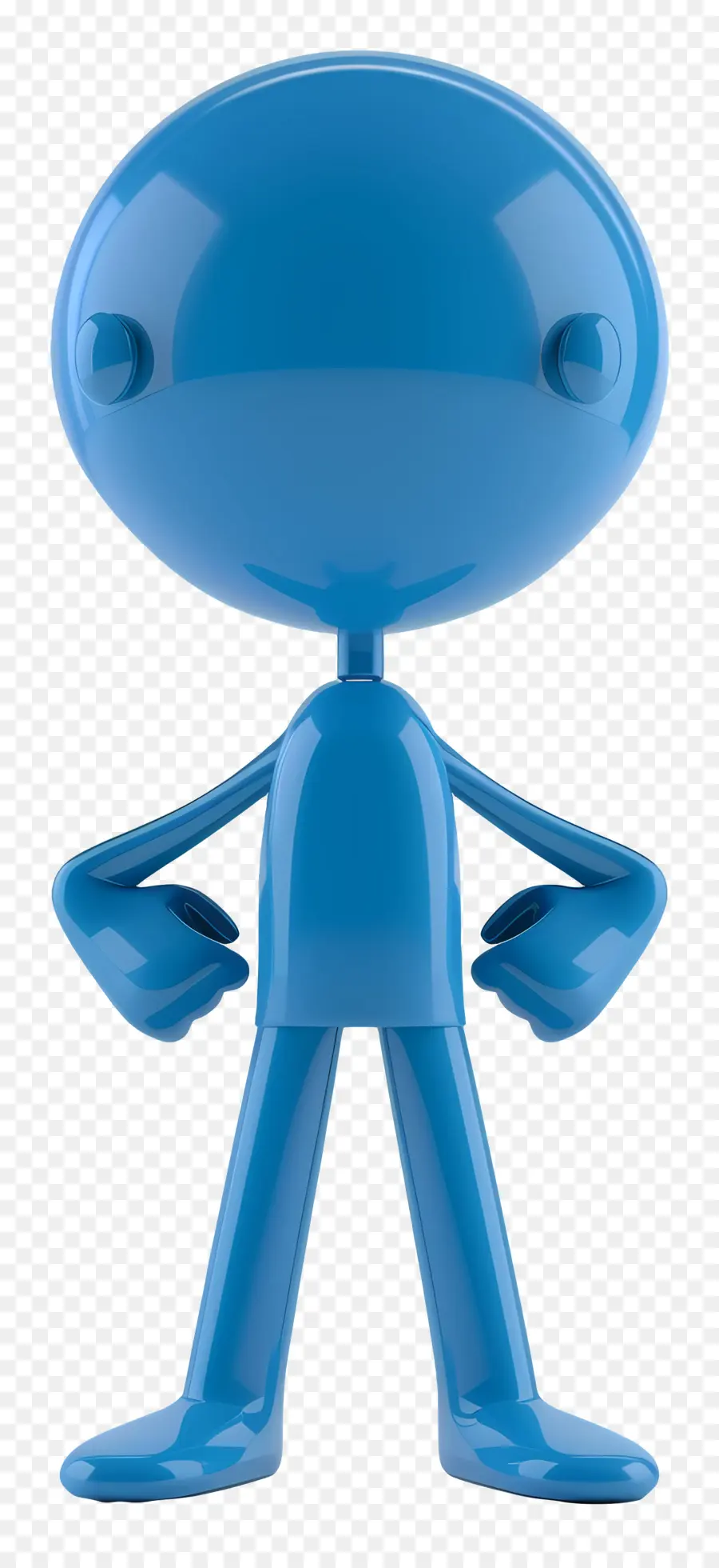 L'homme à La Figure，Figure Humanoïde Bleue PNG