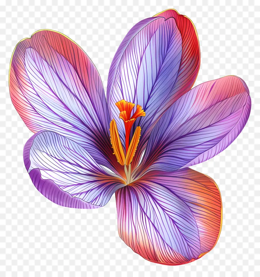 Safran Crocus，Fleur Pourpre PNG