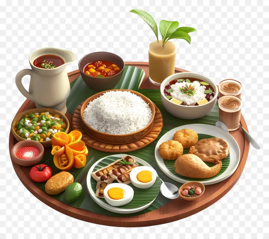 Petit Déjeuner Du Kerala，Repas Indien PNG