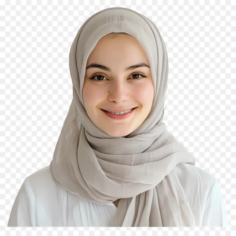 Tons Neutres Hijab，Femme Musulmane PNG