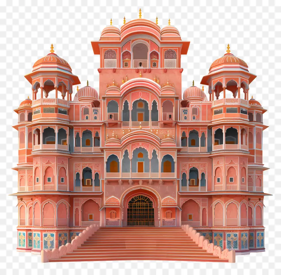 Palais De Jaipur，Bâtiment Rose PNG