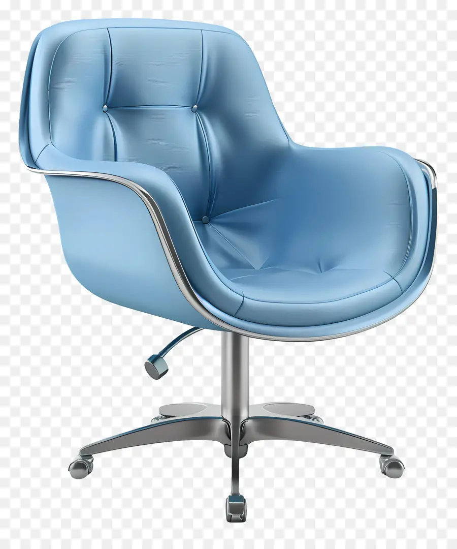 Chaise De Bureau，Chaise De Bureau Bleue PNG