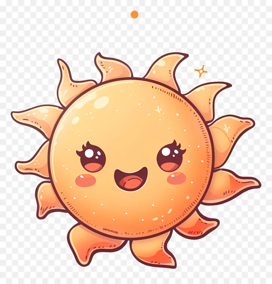 Kawaii Mignon Soleil，Soleil Souriant PNG