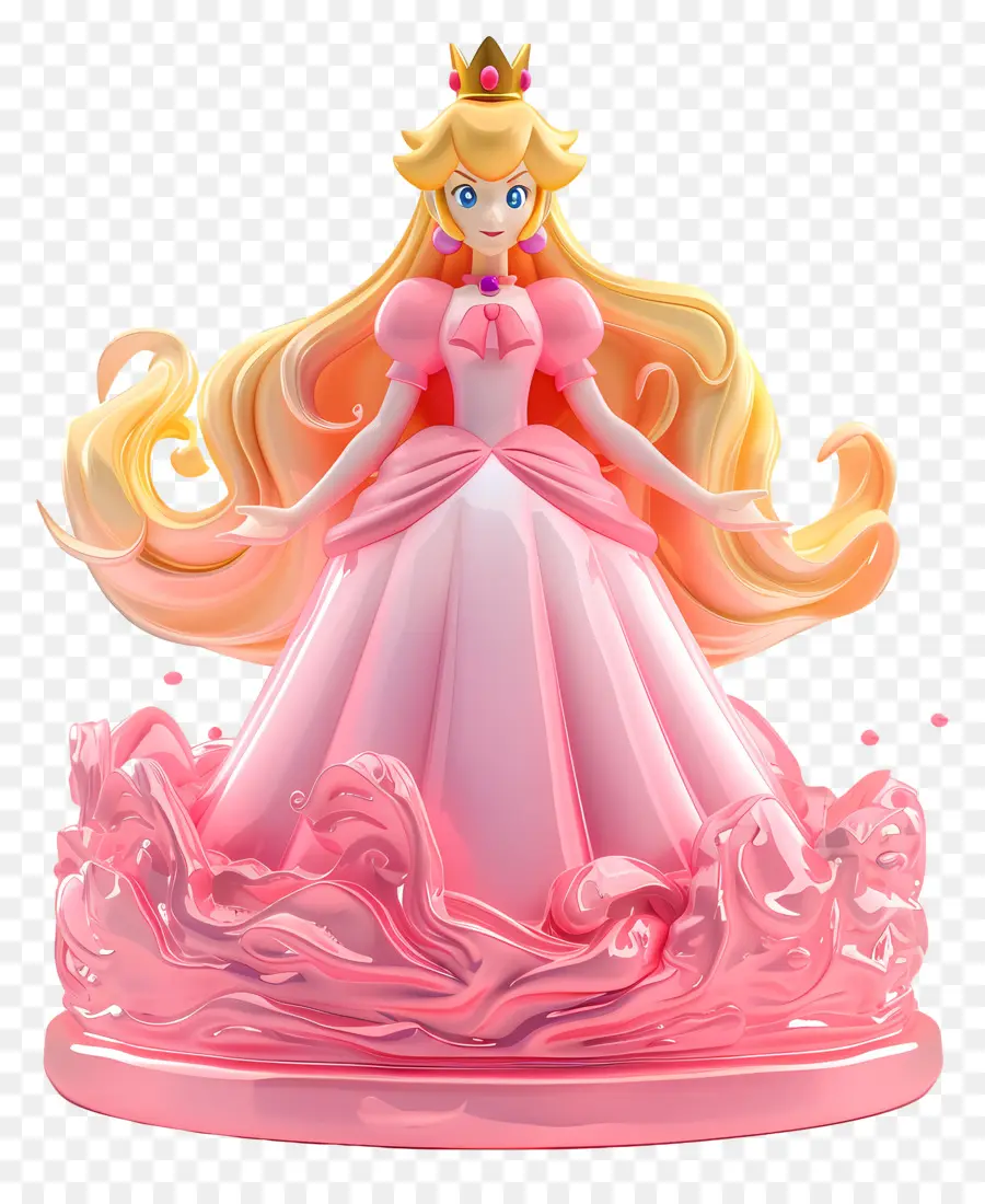 La Princesse Peach，Statue De Princesse PNG