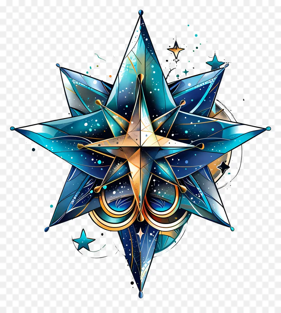 étoile Esthétique，étoile Stylisée PNG