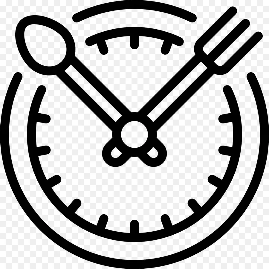 La Nourriture Logo，Ustensile D'horloge PNG