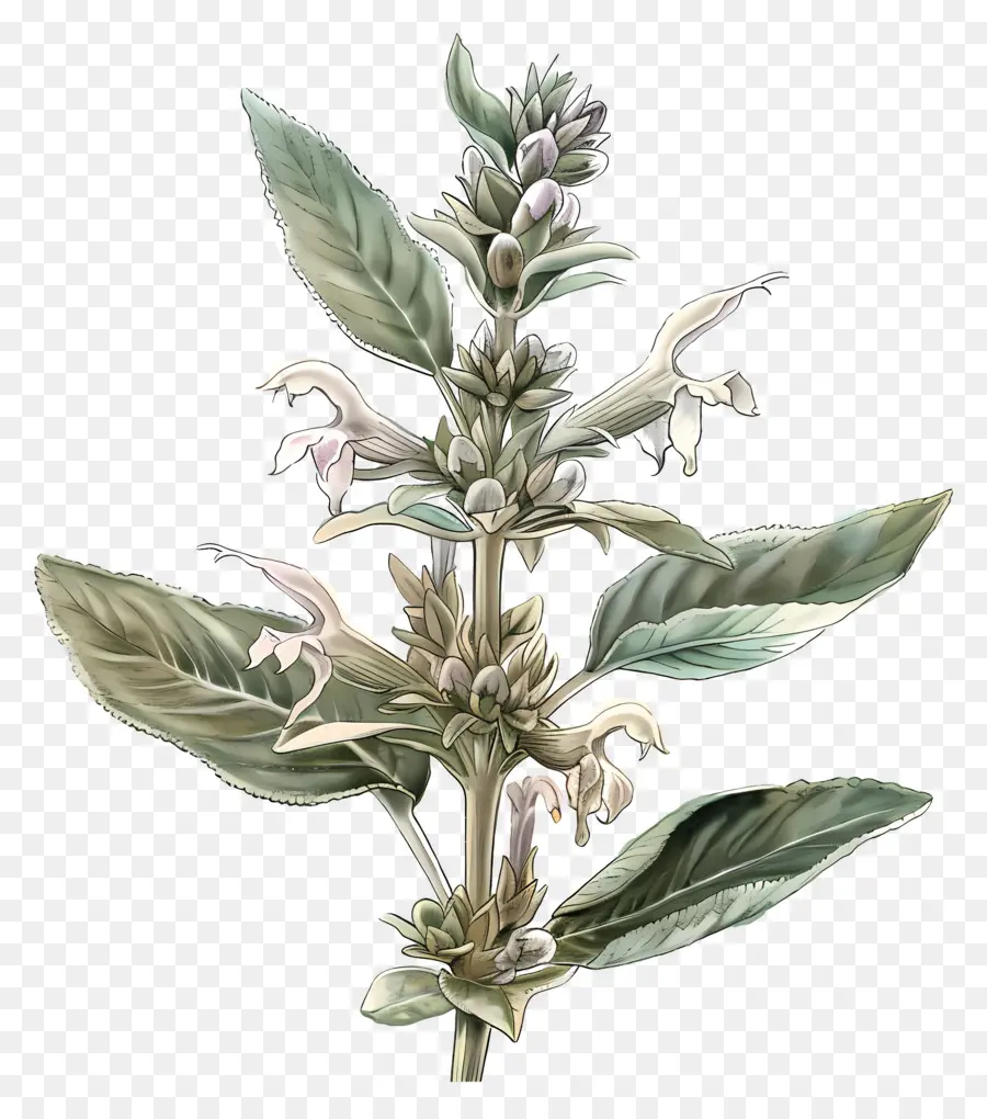 Fleur De Sauge，Plante De Sauge PNG