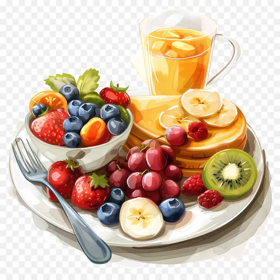 Petit Déjeuner Sain，Le Petit Déjeuner PNG