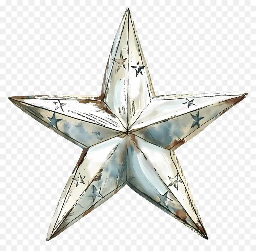 étoile Esthétique，Métal Étoile PNG