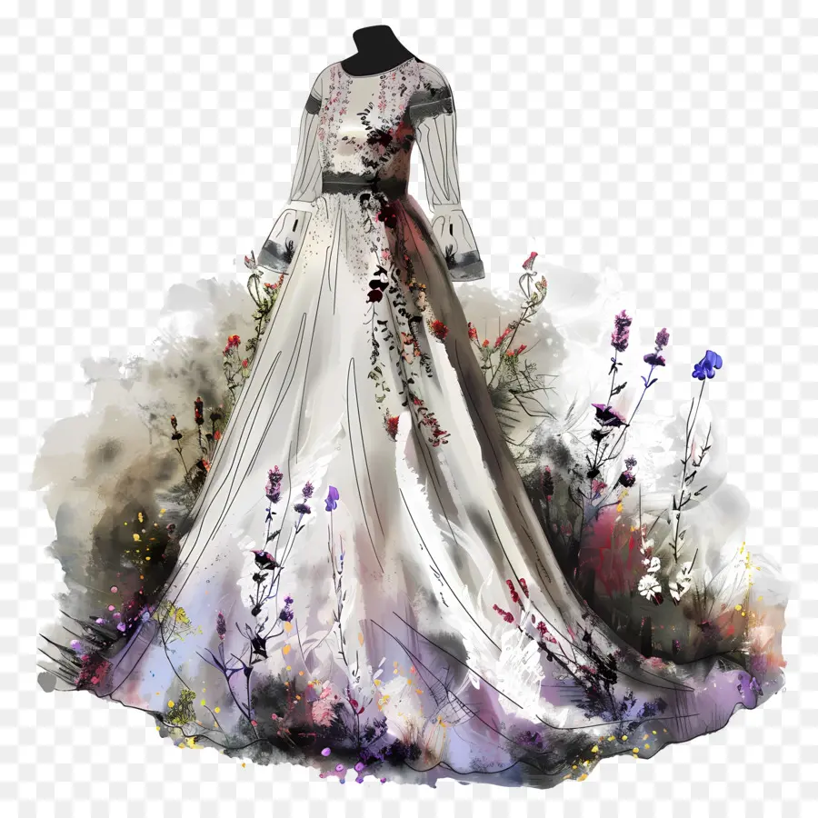 Robe De Mariée Bohème，Robe De Mariée PNG