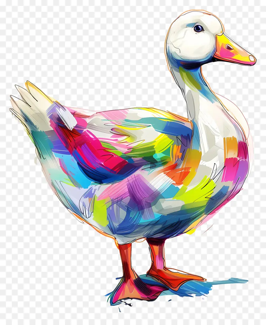 Oie，Canard Coloré PNG