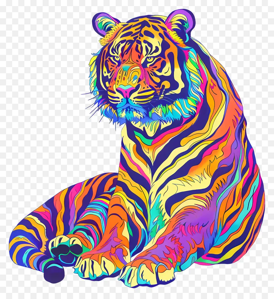 Tiger Du Bengale Royal，Tigre PNG