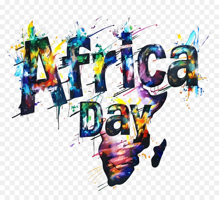 La Journée De L'afrique，Fresque PNG