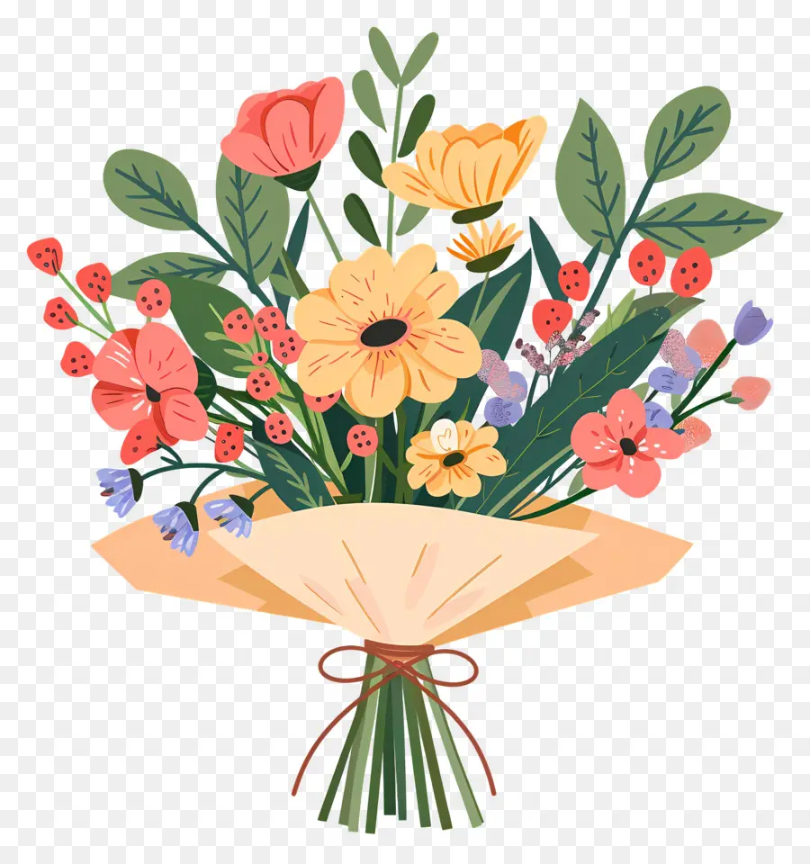 Fleurs Du 1er Mai，Bouquet De Fleurs PNG