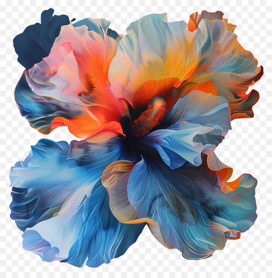 Des Irisations，Fleur Abstraite PNG