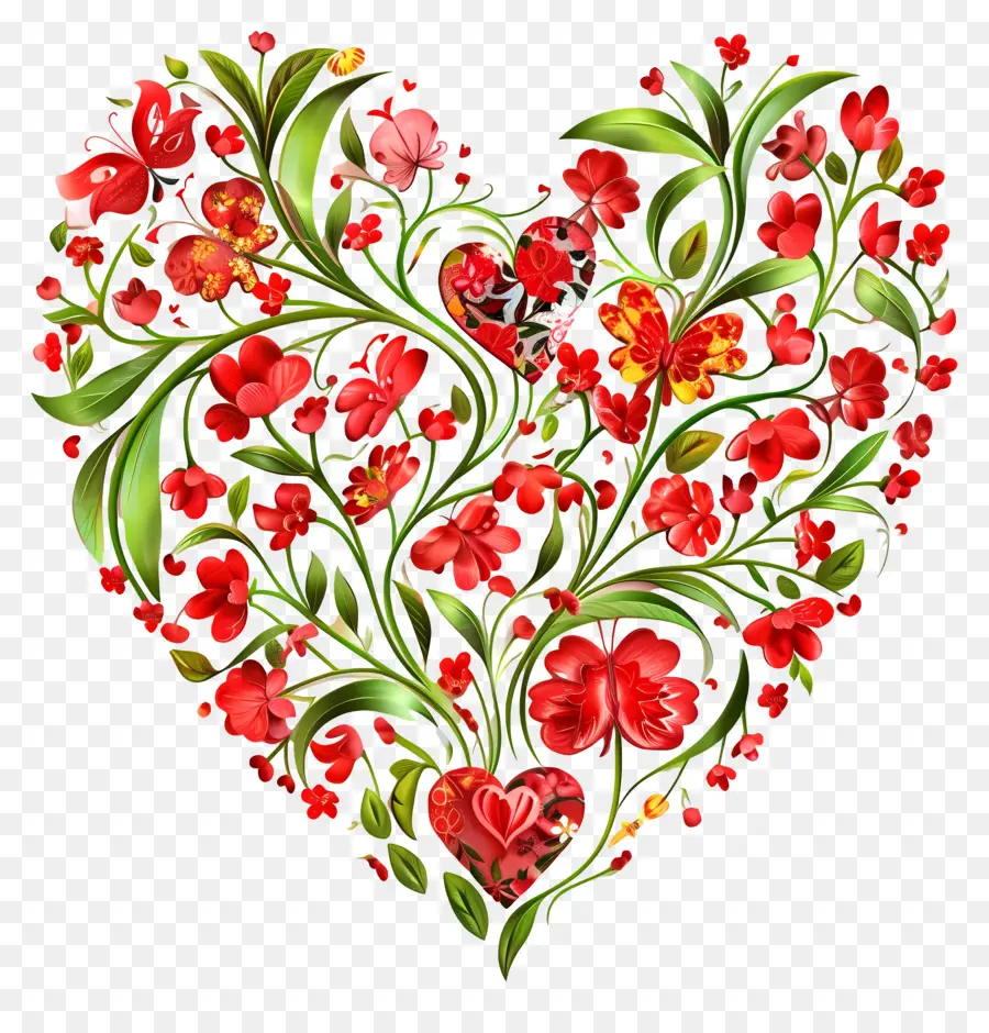 Journée D'appréciation Des Enseignants，Fleurs En Forme De Cœur PNG