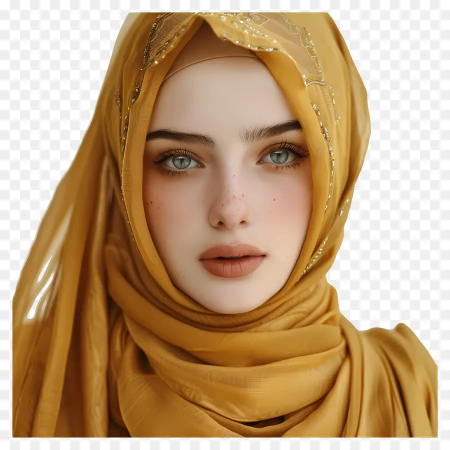 Hijab Fille，Hijab PNG