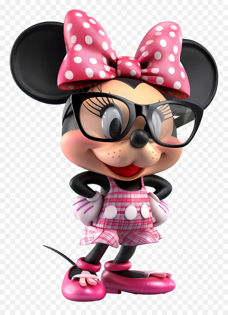 Souris Minnie Rose，Souris De Dessin Animé PNG