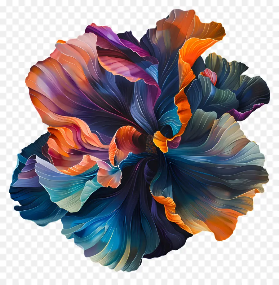 Des Irisations，Coloré Fleur PNG