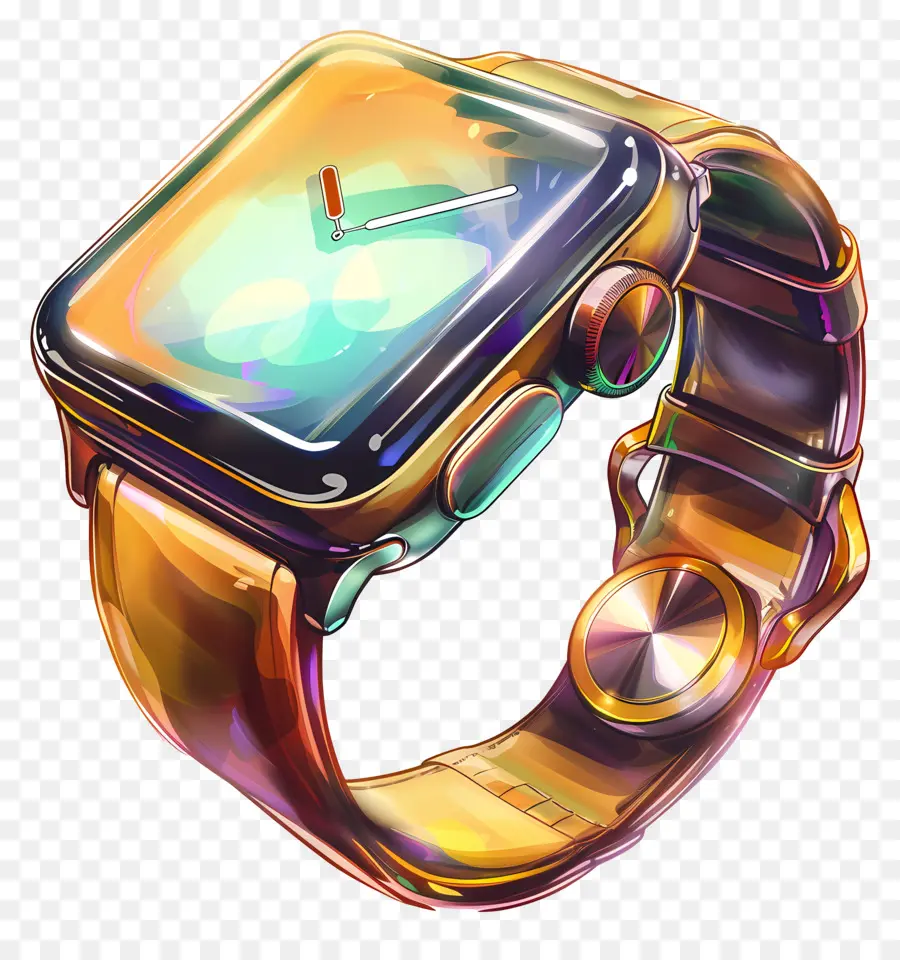 Apple Watch，Montre Colorée PNG