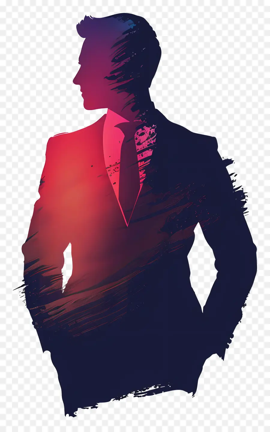 Homme D'affaires À La Silhouette，Silhouette PNG