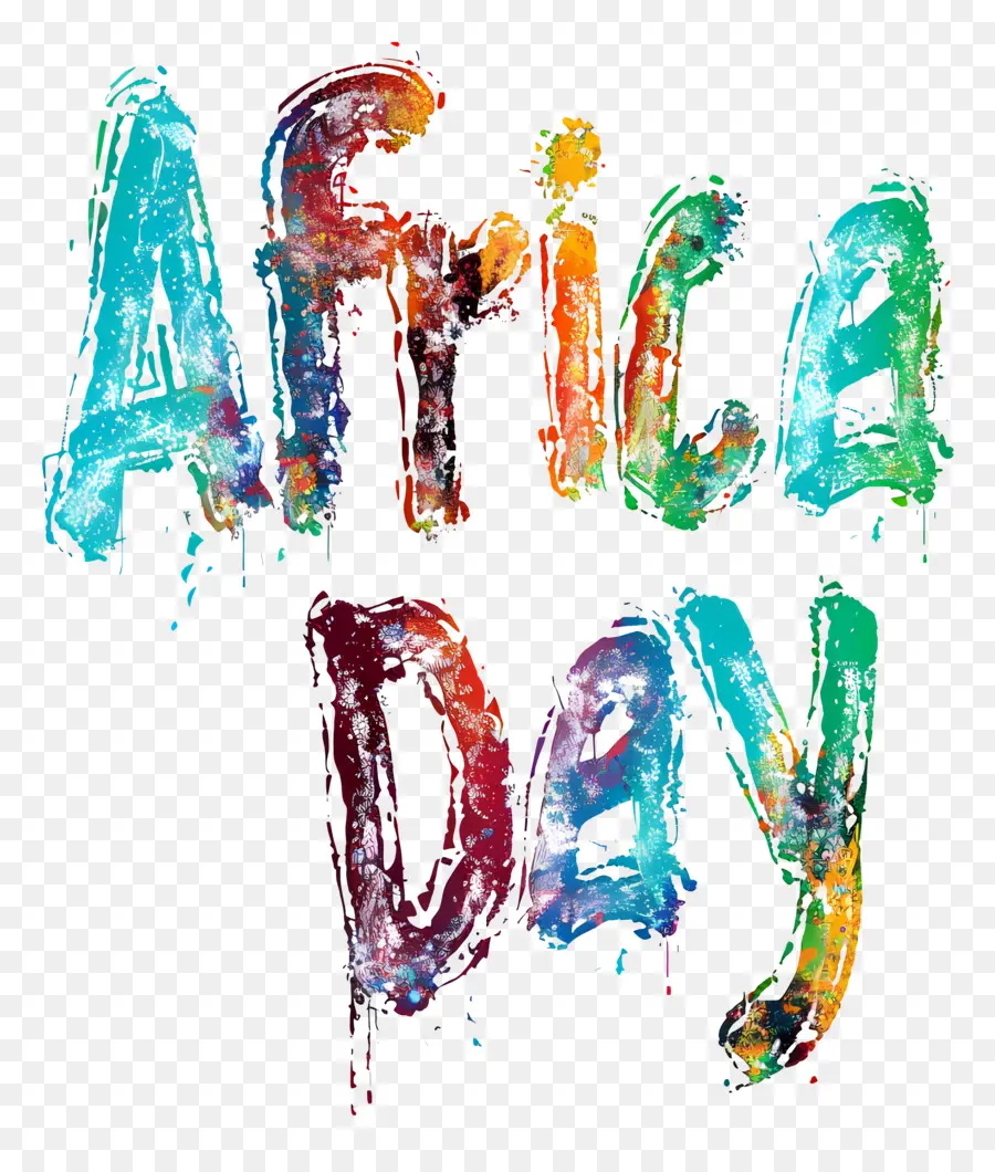 La Journée De L'afrique，Peinture PNG