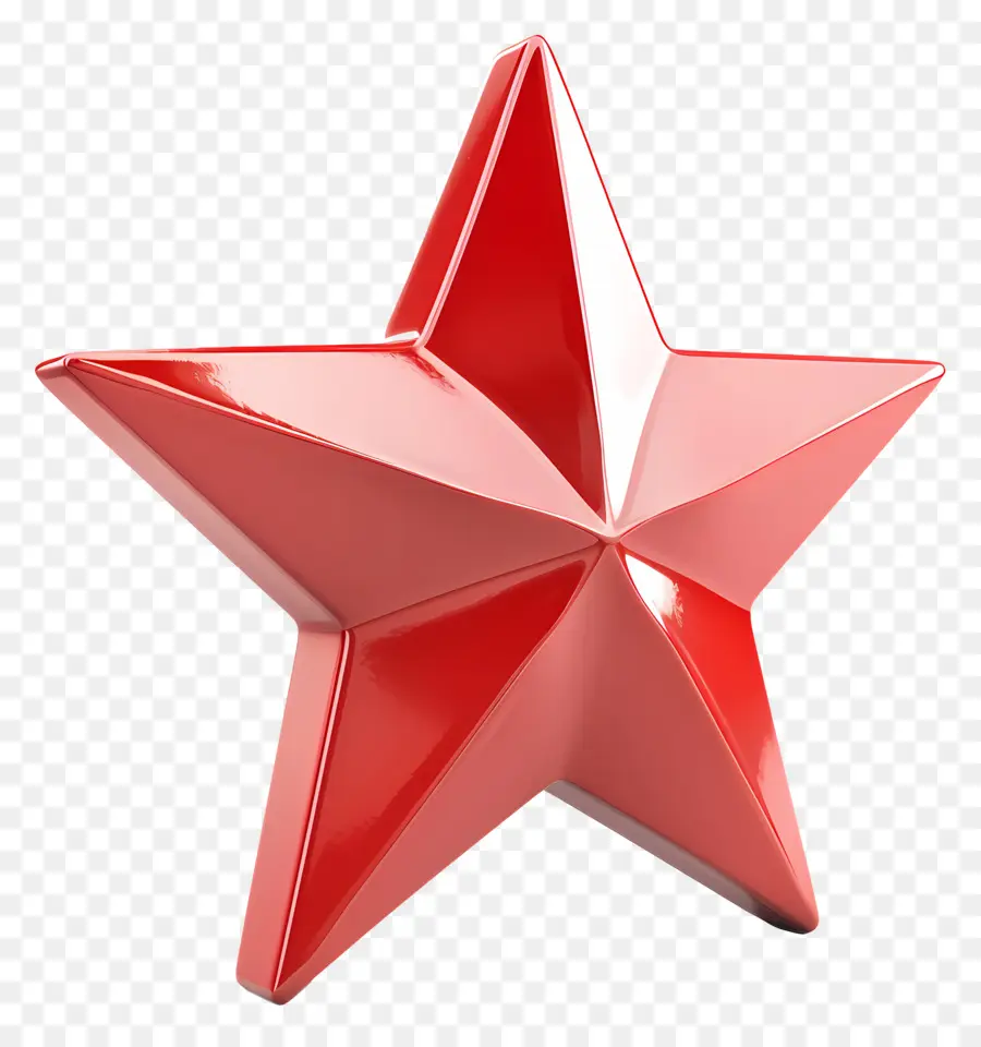 Le Red Star，Métal Poli PNG