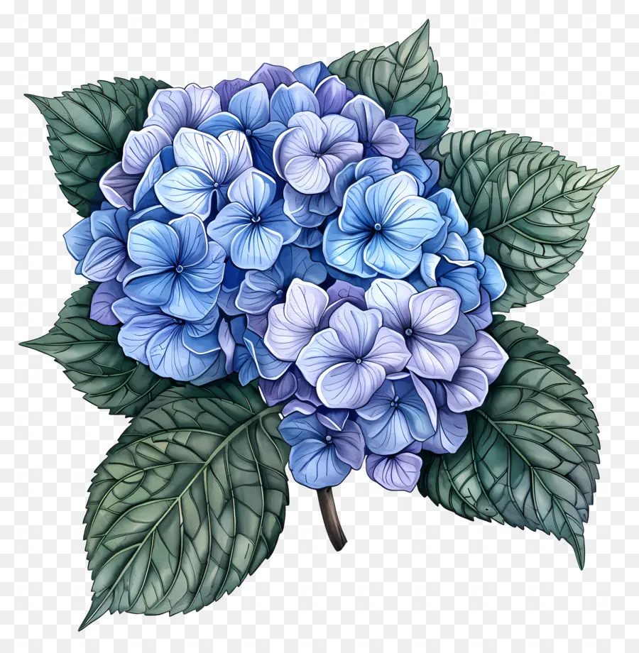 Petite Hortensia Bombasse，Hortensia Bleu PNG