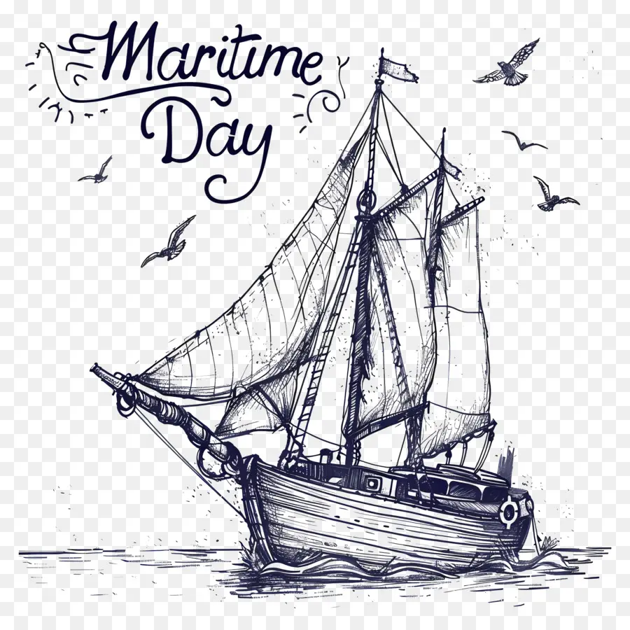 Journée Maritime，Bateau De Pirate PNG