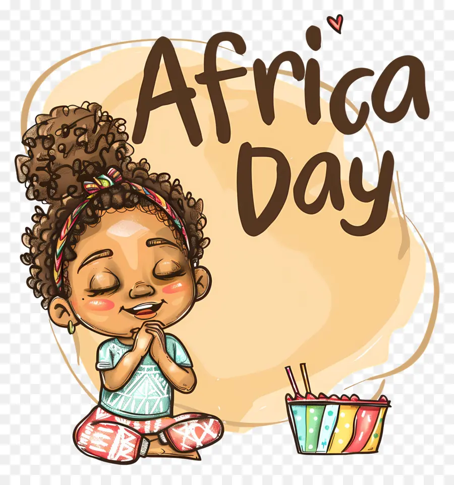 La Journée De L'afrique，Fille Noire PNG