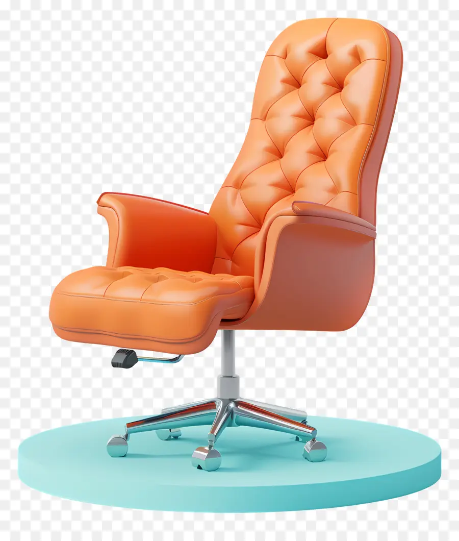 Chaise De Bureau，Chaise Orange PNG