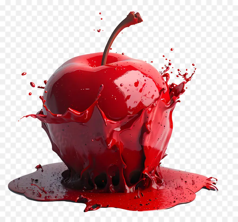 éclaboussure D'apple，Pomme Rouge PNG