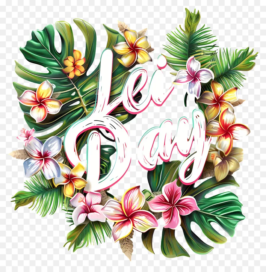 Lei Jour，Design Floral PNG