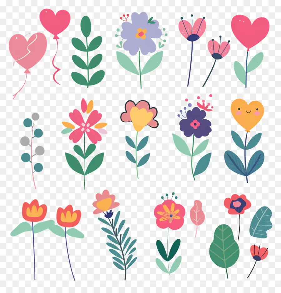 Fleurs Clipart，Fleurs De Griffonnage PNG